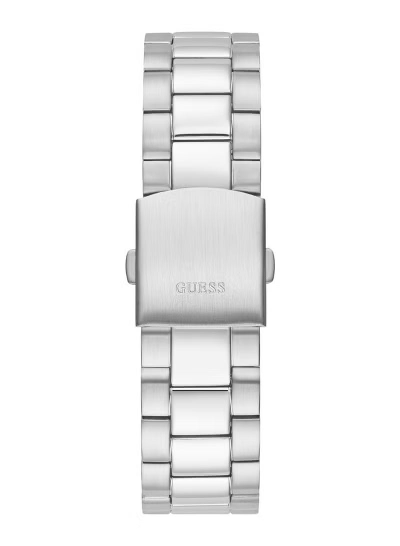 GUESS Men's Green Dial Silver Tone Case Quartz Watch GW0265G10 - 42mm - Image 3